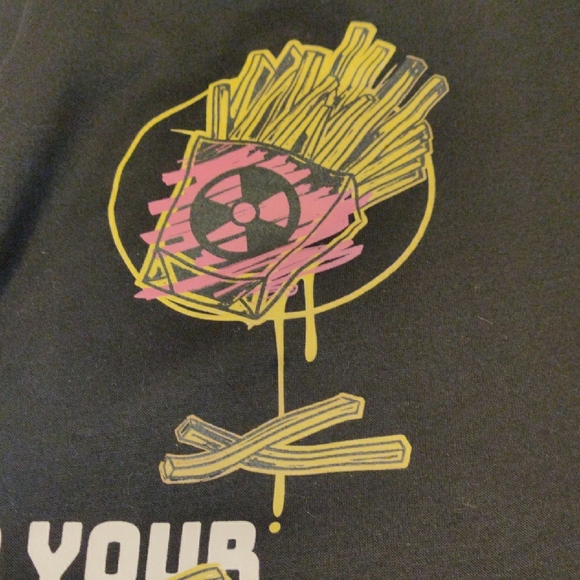 Black Graphic Sweater with Animated Character Design - Picture 7 of 14